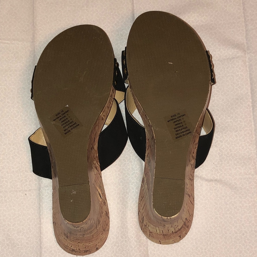 Just be - Black Crisscross Wedges B9 - Picture 4 of 8